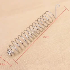 Discount Rustfrit Stål Spiral Fuglefoderhus Godbids Frugtholder til Papegøje Fuglefoderhus Til Fugle & Småvildt