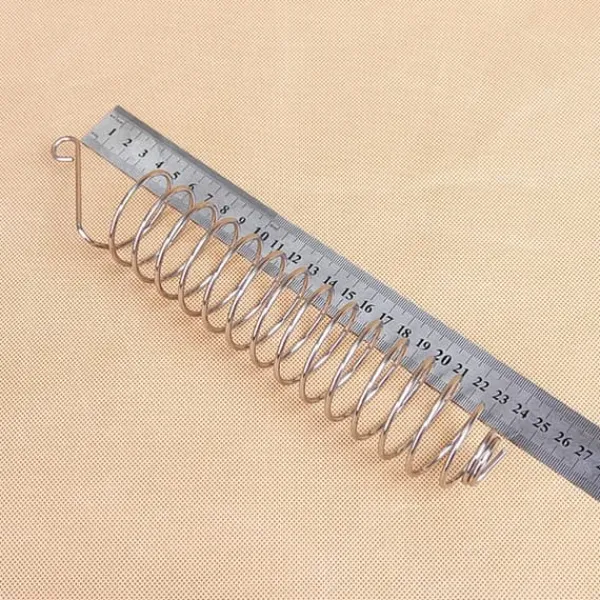 Discount Rustfrit Stål Spiral Fuglefoderhus Godbids Frugtholder til Papegøje Fuglefoderhus Til Fugle & Småvildt