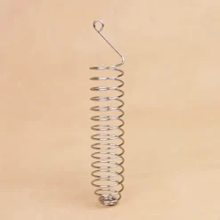 Discount Rustfrit Stål Spiral Fuglefoderhus Godbids Frugtholder til Papegøje Fuglefoderhus Til Fugle & Småvildt