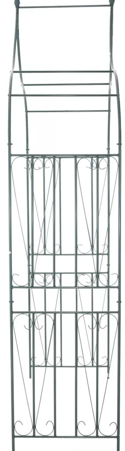 Online 60s Green Metal Rose Arch for Climbing Plants - Durable Powder Coated Garden Arbor (141x60x266 cm, 8kg) Buer, Spalier, Lysthuse Uden Tag
