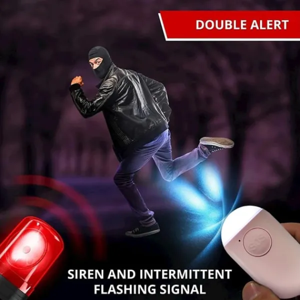Outlet Safe n Sound Överfallslarm, Rosa Hjemmealarmsystemer