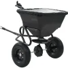 Haveværktøj^Saltspreder/strøtrækvogn 45 L - Robust PVC og stål | Størrelse: 125x74x79 cm