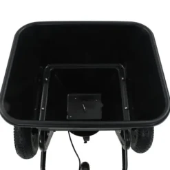 Haveværktøj^Saltspreder/strøtrækvogn 45 L - Robust PVC og stål | Størrelse: 125x74x79 cm