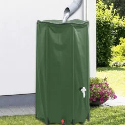 New Sammenfoldelig vandtank med hane - Regnvandsbeholder 100 L | Materiale: PVC Regntønder