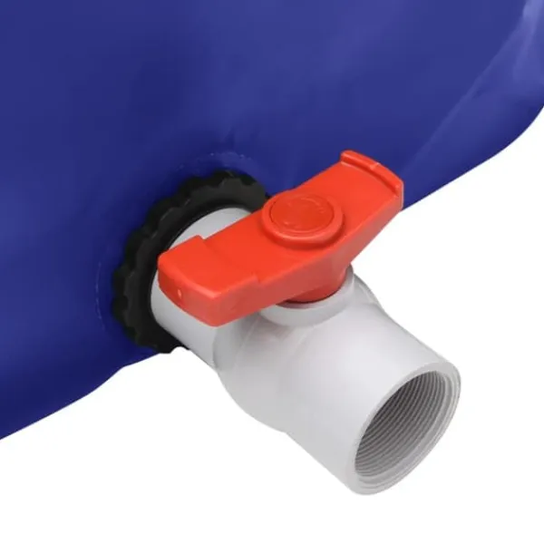 New Sammenfoldelig vandtank med hane 1500L - PVC | Farve: Grøn | Størrelse: 1500 liter Regntønder