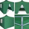New Sammenfoldeligt telt med 4 vægge 3 x 3 m grøn - Lysthus - Lysthuse - Home & Living Telte & Lysthuse