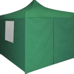New Sammenfoldeligt telt med 4 vægge 3 x 3 m grøn - Lysthus - Lysthuse - Home & Living Telte & Lysthuse