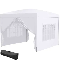 Best Sammenklappelig pavillon, 295x295x258 cm, hvid Telte & Lysthuse