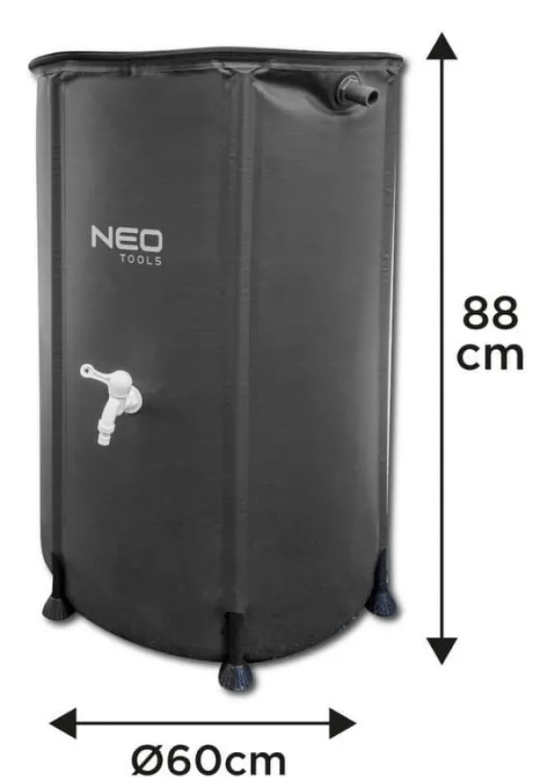 Regntønder^Sammenklappelig regnvandstank, 250 l, PVC - T N15-951