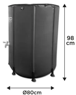 Hot Sammenklappelig regnvandstank, 500 l, PVC - T N15-952 Regntønder
