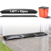 Discount Sandløse sandsække - Oversvømmelsesbarriere 10-pak poser 43 x 83 cm med spand - Vandaktiveret - Vandabsorberende - Genanvendelig Beredskabsplaner