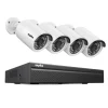 Sikkerhedsmonitorer & Videokameraer^SANNCE Videoovervågningssystem, 8MP opløsning, POE IP-kameraer,I71FQ04, 2T