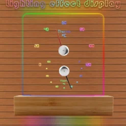 Sauna^Sauna termometer hygrometer med RGB lys