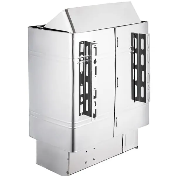 Sauna^Saunaovn 9 KW, el-sausnherd 380 V - 415 V, rustfri stål saunaovn, elektrisk saunaovn med 2 indstillinger (temperatur, tid) og ekstern