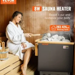 Sauna^Saunaovn, 410x278x575 mm, Elektrisk, Indendørs/udendørs, Rustfrit stål