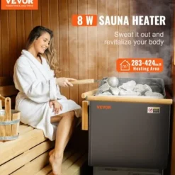 Clearance Saunaovn, 409x278x570 mm, Elektrisk, Indendørs/Udendørs, Digital styring Sauna