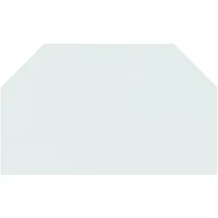 Tilbehør Til Brændeovne & Pejse^Sekskantet glasplade til pejs - Gulvdæksel | Størrelse: 100x60 cm