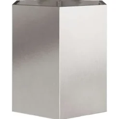 Krukker & Plantebeholdere^Sekskantet plantekrukke i rustfrit stål 46x40x45 cm | Farve: Metal | Størrelse: 46x40x45 cm