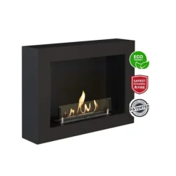 Serra bio-ethanol vægovn - Sort - Mood pejs - 1,5 KW varme Pejse