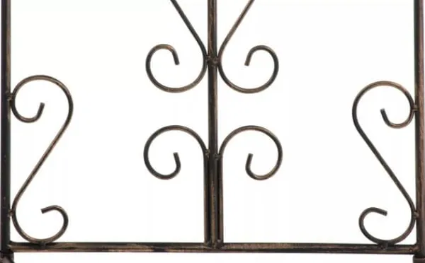Krukker & Plantebeholdere^Set of 2 Antique Bronze Metal Burgus Garden Trellises for Climbing Plants, 122cm Height