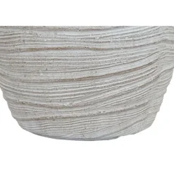 Sale Set of Planters Home ESPRIT Beige Fibreglass Magnesium 45 x 45 x 43 cm (3 Units) Krukker & Plantebeholdere