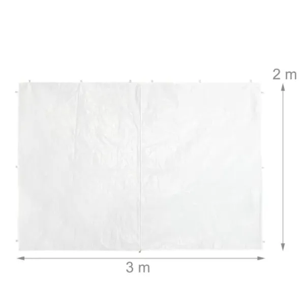 Clearance Sidepanel-sæt til havepavillon, 300x200 cm, hvid Telte & Lysthuse