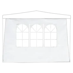 Clearance Sidepanel-sæt til havepavillon, 300x200 cm, hvid Telte & Lysthuse
