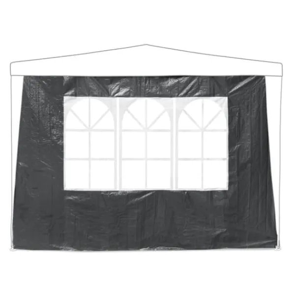Clearance Sidepanel-sæt til pavillon, 300x200 cm, grå Telte & Lysthuse