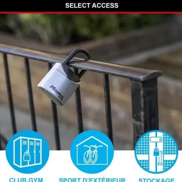 Pengeskabe^Sikker nøgleboks i XS-størrelse med håndtag - MASTER LOCK 5406EURD