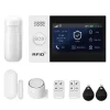 Hjemmealarmsystemer^Sikkerhedsalarm System, Smart Home Integration, App Kontrol,4G WiFi Kit A, EU Stik