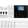 Hot Sikkerhedsalarmssystem, Trådløs forbindelse, Smart app kontrol,GSM 2G Kit F, EU Stik Hjemmealarmsystemer