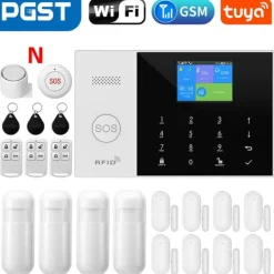 Sale Sikkerhedsalarmssystem, Trådløs forbindelse, Smart app kontrol,EU Stik, GSM 2G Kit E Hjemmealarmsystemer