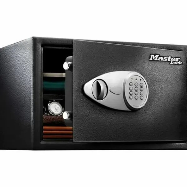 Discount Sikkerhedsboks Master Lock Sort Sort/Grå Stål Pengeskabe