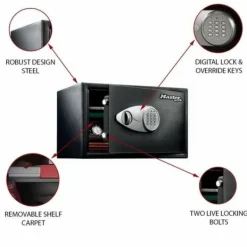 Discount Sikkerhedsboks Master Lock Sort Sort/Grå Stål Pengeskabe
