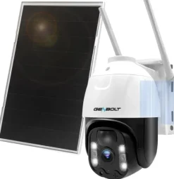 Outlet Sikkerhedskamera, 3 Megapixel, 25 FPS, Trådløs, 4G Forbindelse, Solcelledrevet Sikkerhedsmonitorer & Videokameraer