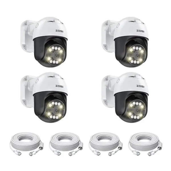 Sale Sikkerhedskamera, 5MP opløsning, PTZ-funktionalitet, , 4PCS 5MP Cameras Sikkerhedsmonitorer & Videokameraer