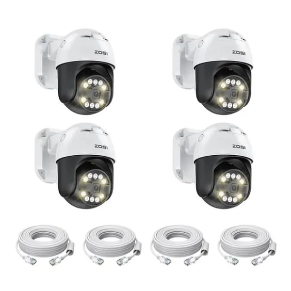 Sale Sikkerhedskamera, 5MP opløsning, PTZ-funktionalitet, , 4PCS 5MP Cameras Sikkerhedsmonitorer & Videokameraer
