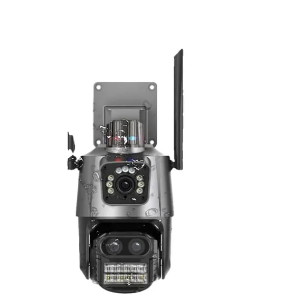 Sikkerhedsmonitorer & Videokameraer^Sikkerhedskamera, 12MP opløsning, AI bevægelsesdetektion, 12MP WIFI PTZ kamera, EU stik