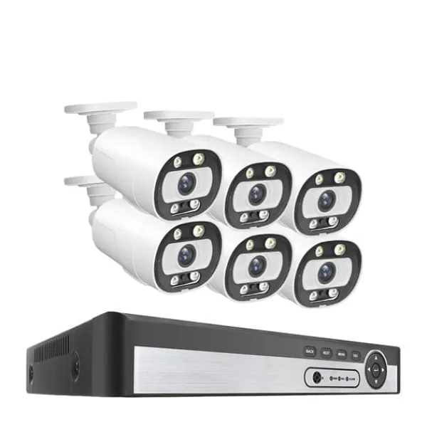 Best Sikkerhedskamera System, 8 Kanaler, AI Menneske Detektion,1T Indbygget HDD, 8CH NVR 6PCS CAM 5MP Sikkerhedsmonitorer & Videokameraer