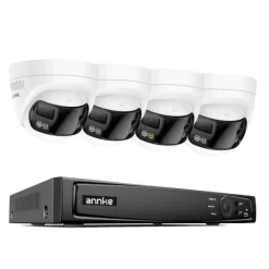 Best Sikkerhedskamera System, 180° Panoramisk Udsigt, 8MP Højkvalitets Billede,6MP 51HD 4Pcs Kits, Ingen Sikkerhedsmonitorer & Videokameraer