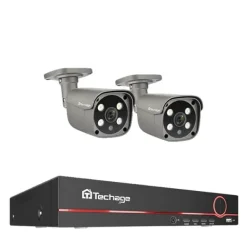 Hot Sikkerhedskamera System, 8 Kanaler, To-Vejs Lydkommunikation,8CH 2PCS 5MP KAMERA, 3T Indbygget HDD Sikkerhedsmonitorer & Videokameraer