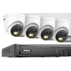 Sikkerhedsmonitorer & Videokameraer^Sikkerhedskamera System, 8 Kanal Video Indgang, 12MP Opløsning,Ingen, 8CH NVR 4PCS Kamera-b