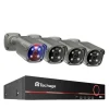 Discount Sikkerhedskamera System, 8 Kanaler, AI Ansigtsgenkendelse,Ingen, 8CH 4stk Kamera 8MP Sikkerhedsmonitorer & Videokameraer