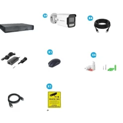 Best Sikkerhedskamera System, 5 MP Opløsning, Nattesyn Funktion,Ingen, 8CH NVR 4 KAMERA Sikkerhedsmonitorer & Videokameraer