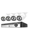 Hot Sikkerhedskamera system, AI ansigtsdetektion, farve natvision,8CH NVR 4PCS KAMERA 5MP, 1T Sikkerhedsmonitorer & Videokameraer
