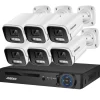 Sikkerhedskamera system, 4K opløsning, AI farve natvision, , None, 8CH NVR and 6 Camera Sikkerhedsmonitorer & Videokameraer