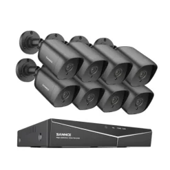 New Sikkerhedskamera System, 5MP Opløsning, Udvidelig Op Til 8 Kameraer,2T, 1080P 8PCS DVR Kit Sikkerhedsmonitorer & Videokameraer