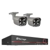 Online Sikkerhedskamera System, 5MP Opløsning, Nattesyn Funktion,EU Stik, 8CH 2Pcs 5MP Kamera, 3T（udendørs sport） Sikkerhedsmonitorer & Videokameraer