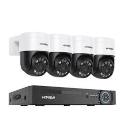 Best Sikkerhedskamera System, 8MP Opløsning, Fjernadgang,4stk 5MP Kamera, 4T Sikkerhedsmonitorer & Videokameraer