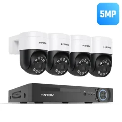 Best Sikkerhedskamera System, 8MP Opløsning, Fjernadgang,4stk 5MP Kamera, 4T Sikkerhedsmonitorer & Videokameraer